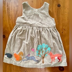 Mini Boden appliqué dress size 12-18 month